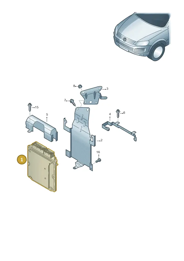 03H906023BC — Volkswagen Touareg (2012-2014) diagram 748906220, position 1