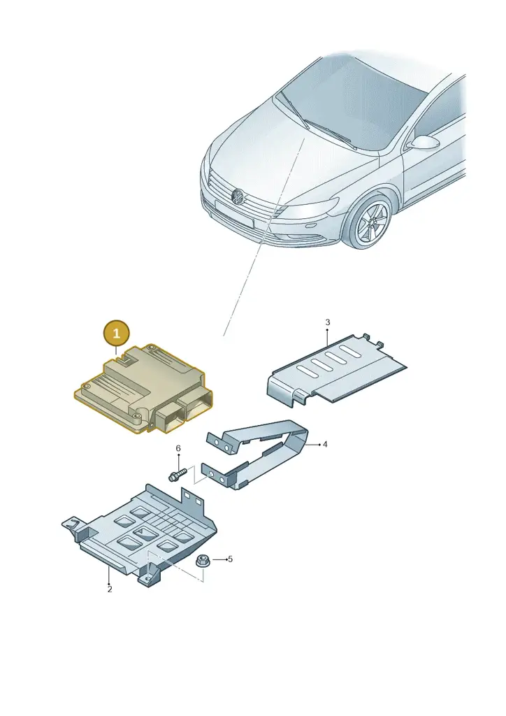 03H906023BE — Volkswagen Passat CC (2011-2016) diagram 737906200, position 1