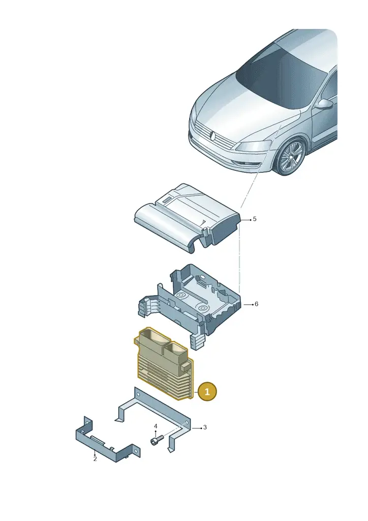 03H906023BM — Volkswagen New Passat (2011-2015) diagram 691906220, position 1