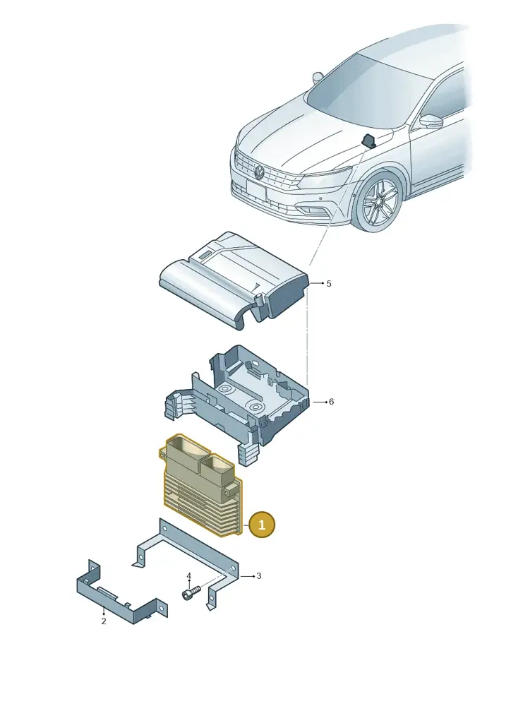 03H906023CJ — Volkswagen New Passat (2015-2022) diagram 868906200, position 1