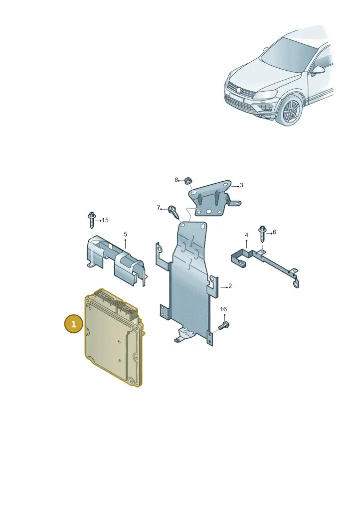 03H906023DA — Volkswagen Touareg BlueMotion (2014-2018) diagram 787906220, position 1