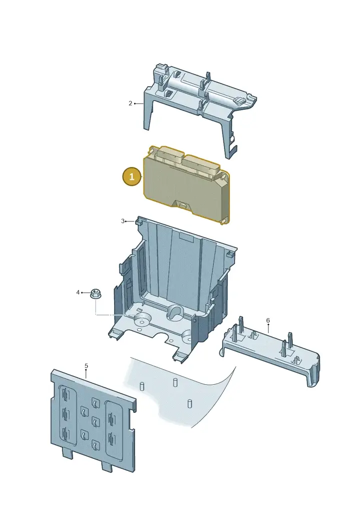 03H906032GL — Volkswagen Phaeton 4motion (2010-2016) diagram 258906200, position 1