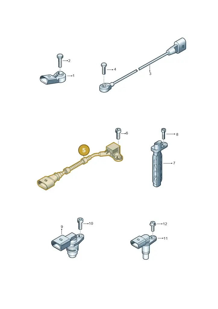 03H906433 — Volkswagen Touareg BlueMotion (2014-2018) diagram 787906000, position 5
