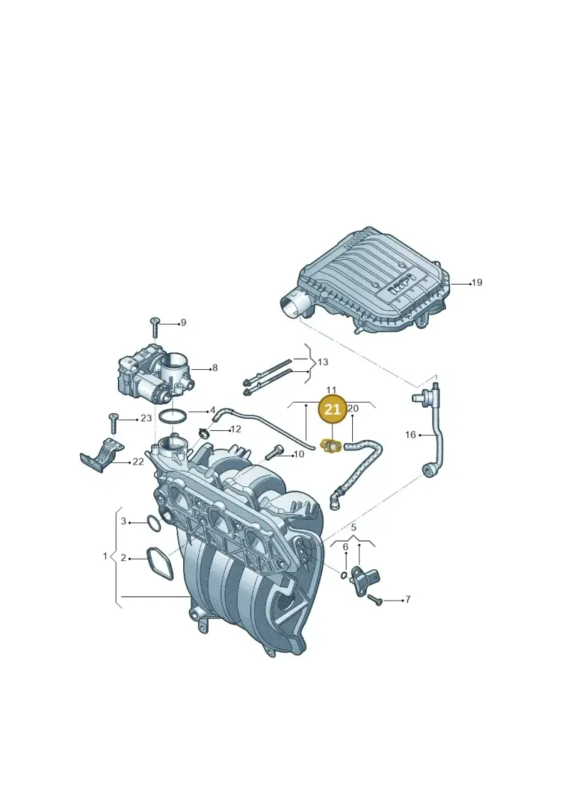 03H906517A — Volkswagen Santana (2012-2023) diagram 427133200, position 21