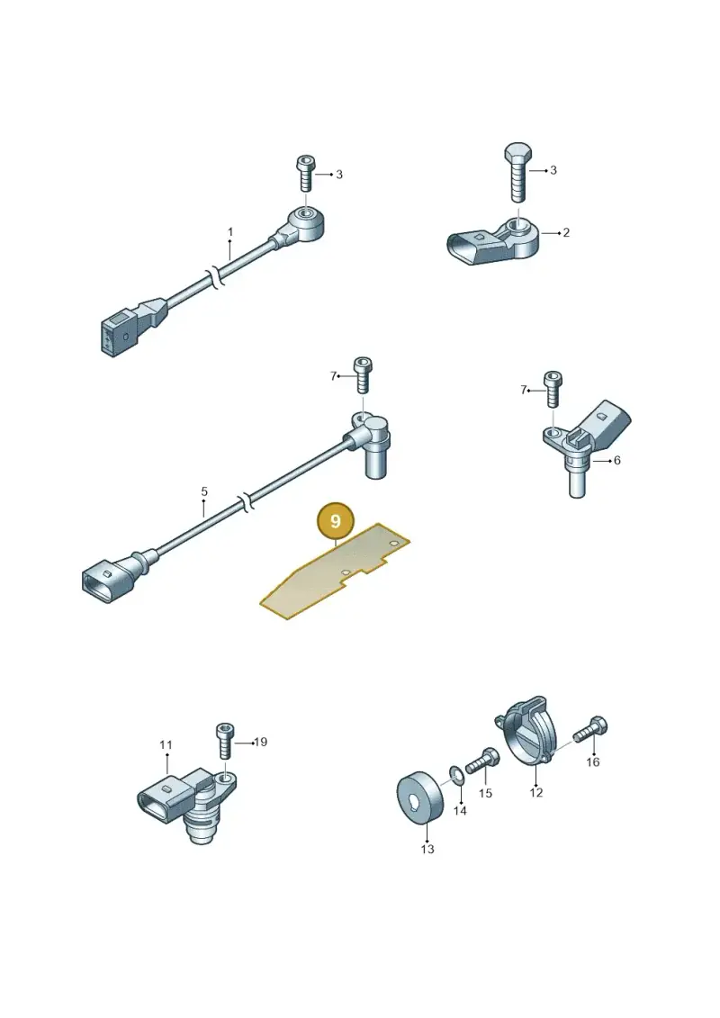 03H971461A — Volkswagen Phaeton 4motion (2010-2016) diagram 710906000, position 9