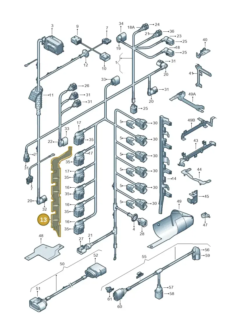 03H971803C — Volkswagen Touareg                08> (2007-) diagram 274971060, position 13