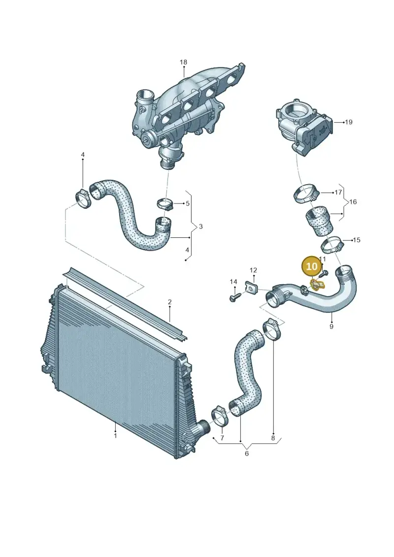 03K906051 — Volkswagen Amarok twin cab (2022-) diagram 683145890, position 10