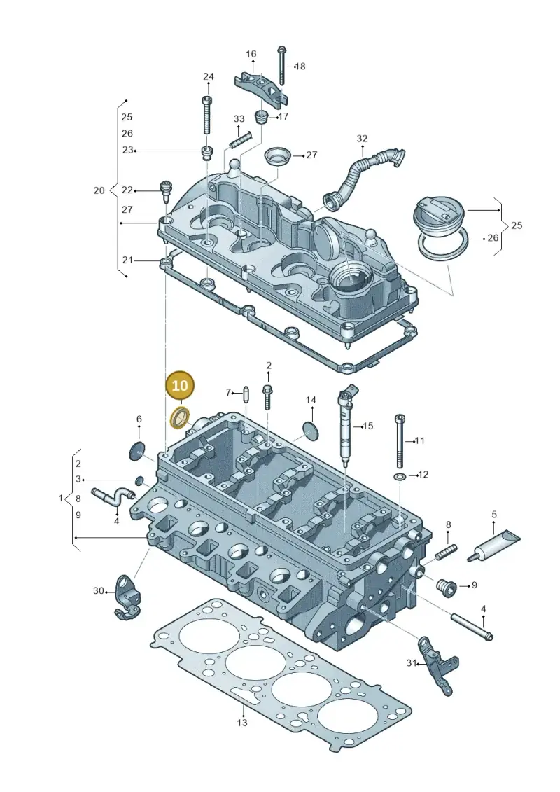 03L103085C — Volkswagen Amarok twin cab (2022-) diagram 749103600, position 10