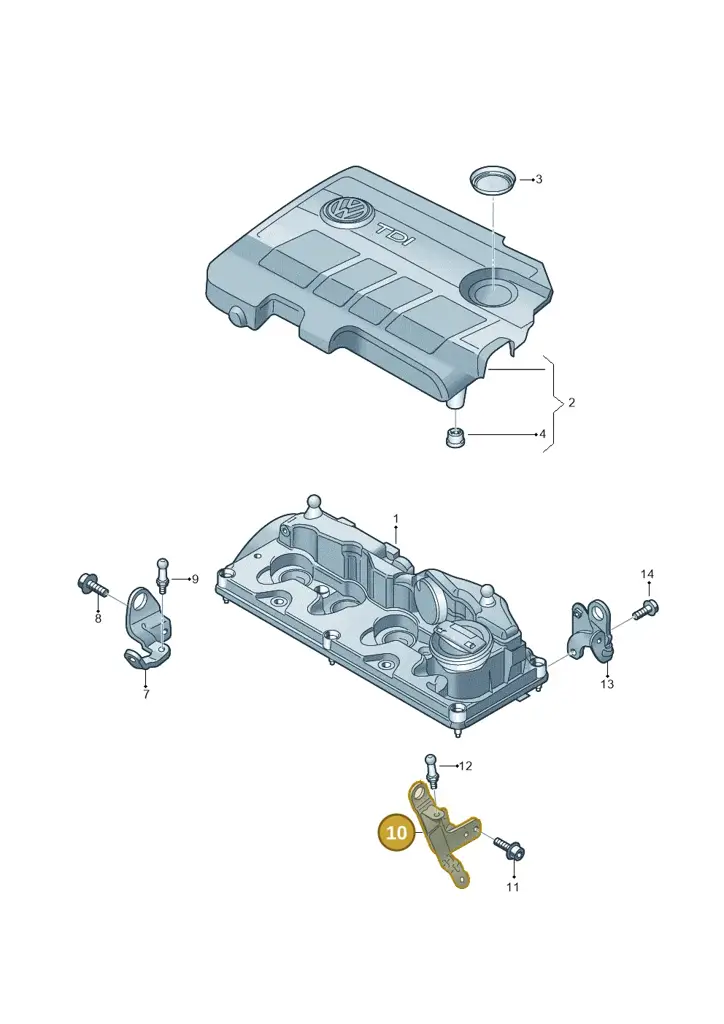 03L103369AG — Volkswagen Caddy kombi (2015-2020) diagram 634103850, position 10