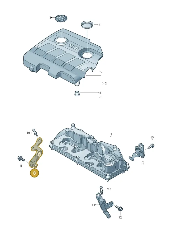 03L103369AM — Volkswagen Ameo 1,0 (2016-2020) diagram 649103800, position 8