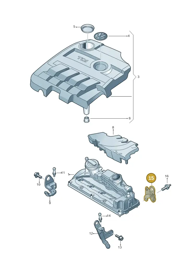 03L103369B — Volkswagen New beetle (2011-2016) diagram 634103800, position 15
