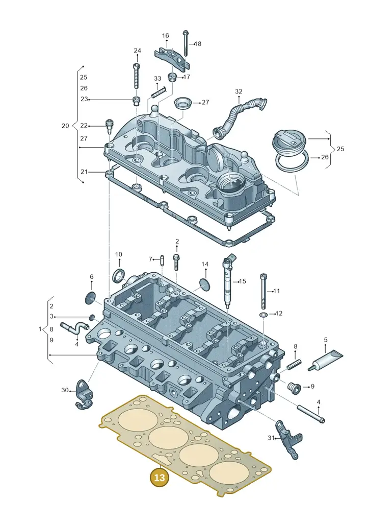 03L103383DD — Volkswagen Amarok twin cab (2022-) diagram 749103600, position 13