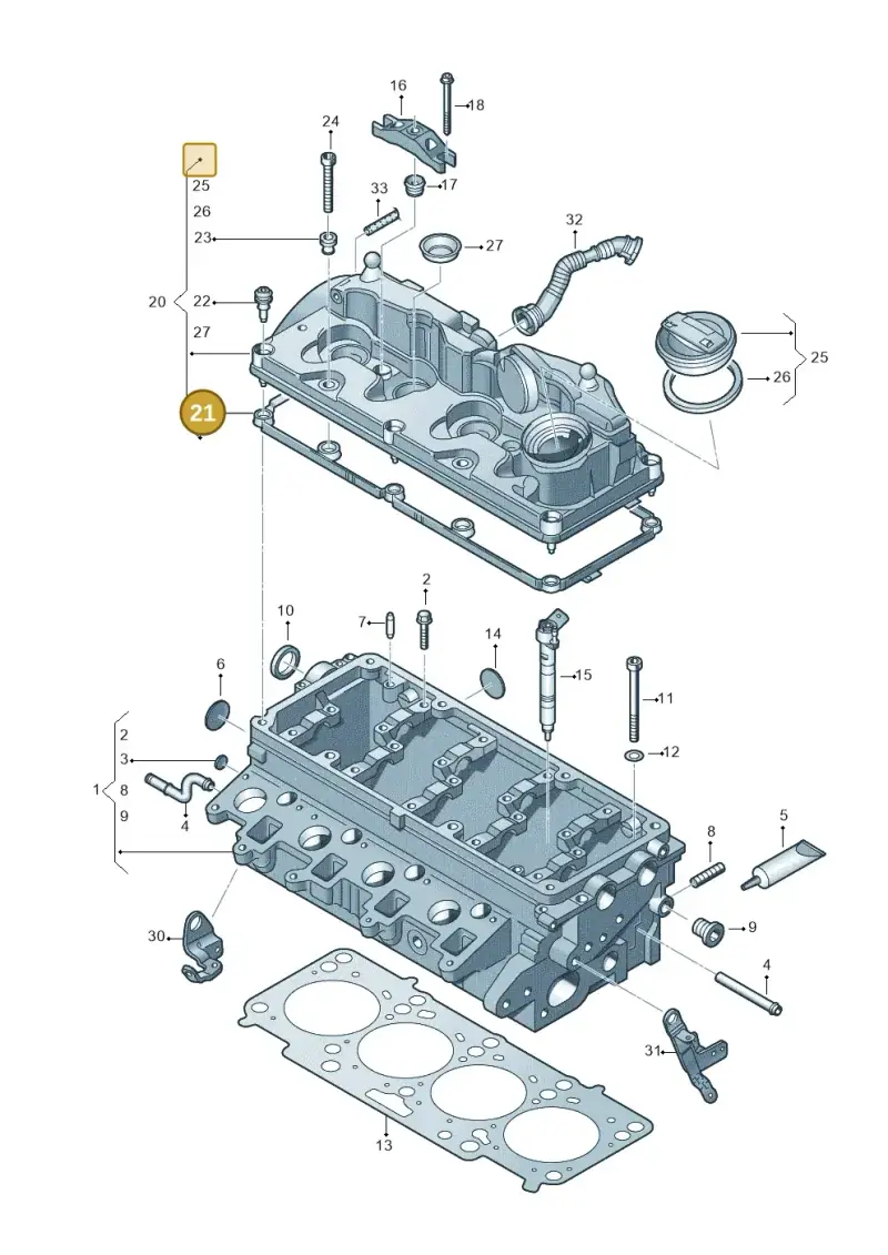03L103483C — Volkswagen Amarok twin cab (2022-) diagram 749103600, position 21