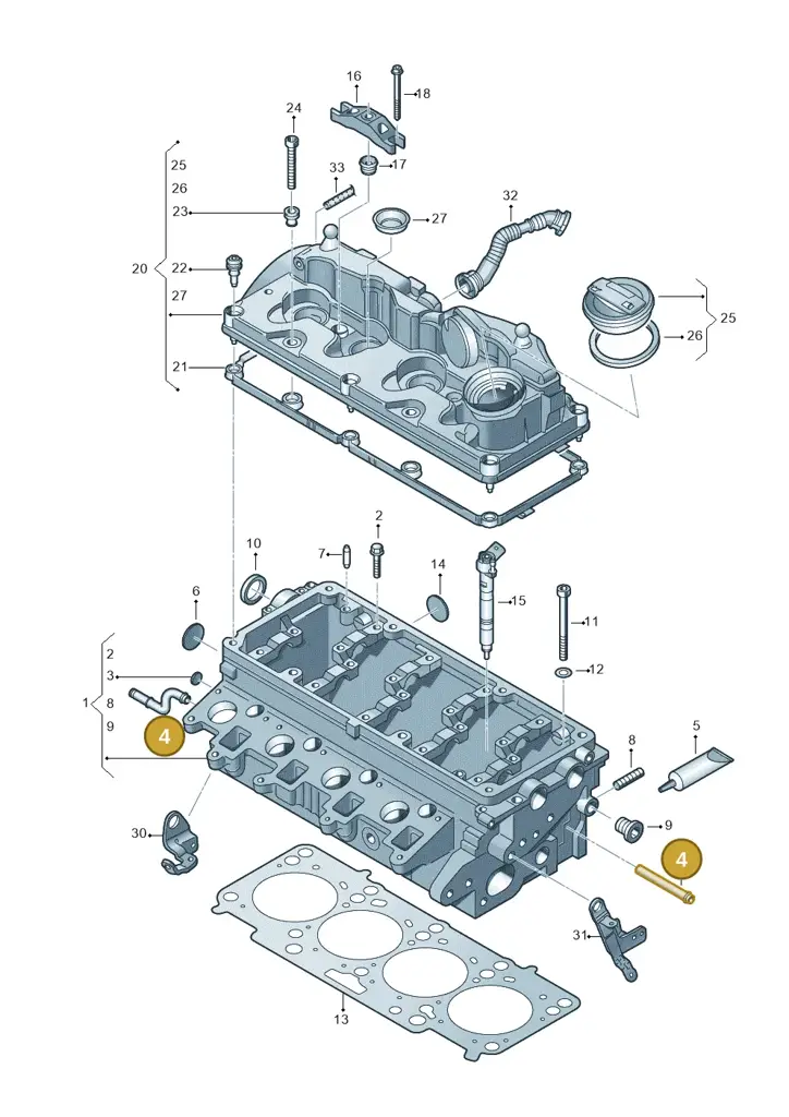 03L103499C — Volkswagen Amarok twin cab (2022-) diagram 749103600, position 4