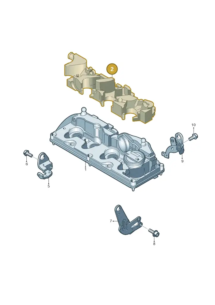03L103954S — Volkswagen Caravelle (2015-2019) diagram 679103800, position 2