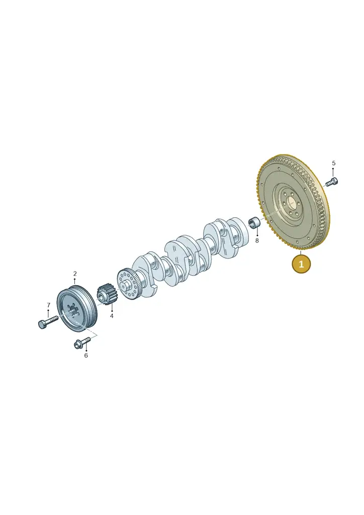 03L105266EL — Volkswagen T-Cross 1,0 (2018-2024) diagram 827105950, position 1