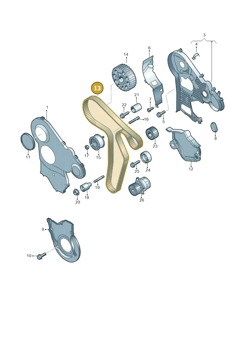 03L109119E — Volkswagen Amarok twin cab (2022-) diagram 749109760, position 13