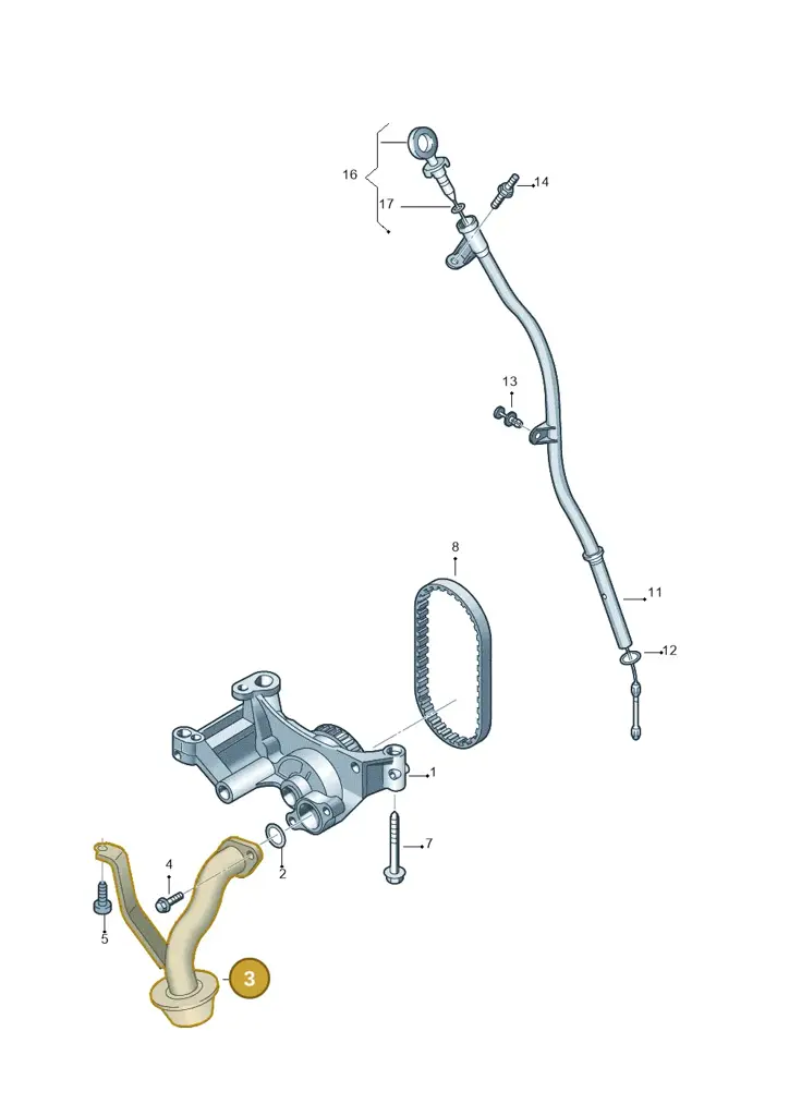 03L115251B — Volkswagen Amarok twin cab (2022-) diagram 683115250, position 3