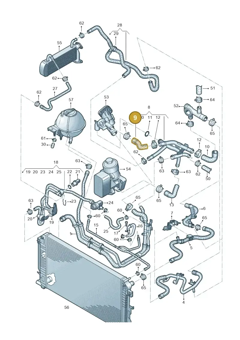 03L121063G — Volkswagen Crafter 35 panel (2011-2016) diagram 722121400, position 9