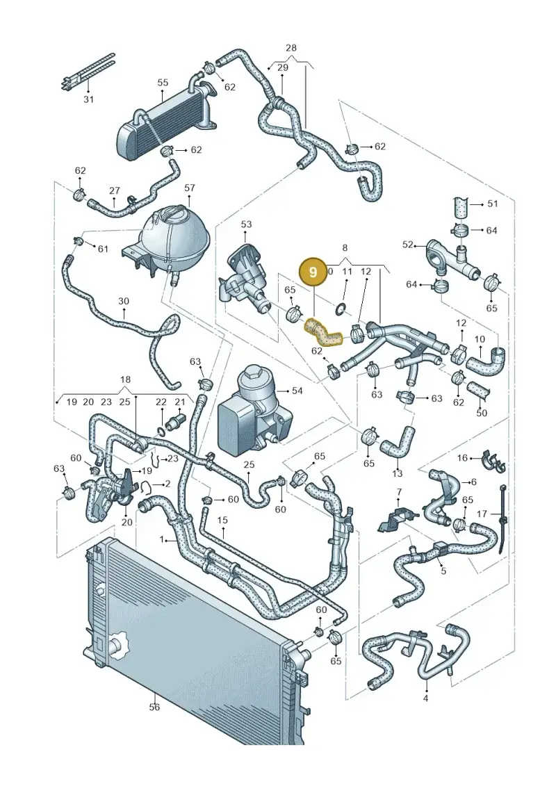03L121063G — Volkswagen Crafter 35 panel (2011-2016) diagram 722121450, position 9