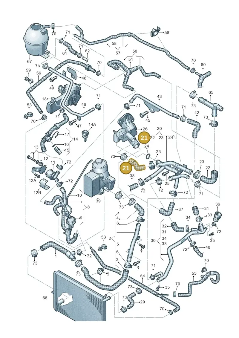 03L121063G — Volkswagen Amarok twin cab (2022-) diagram 683121470, position 21