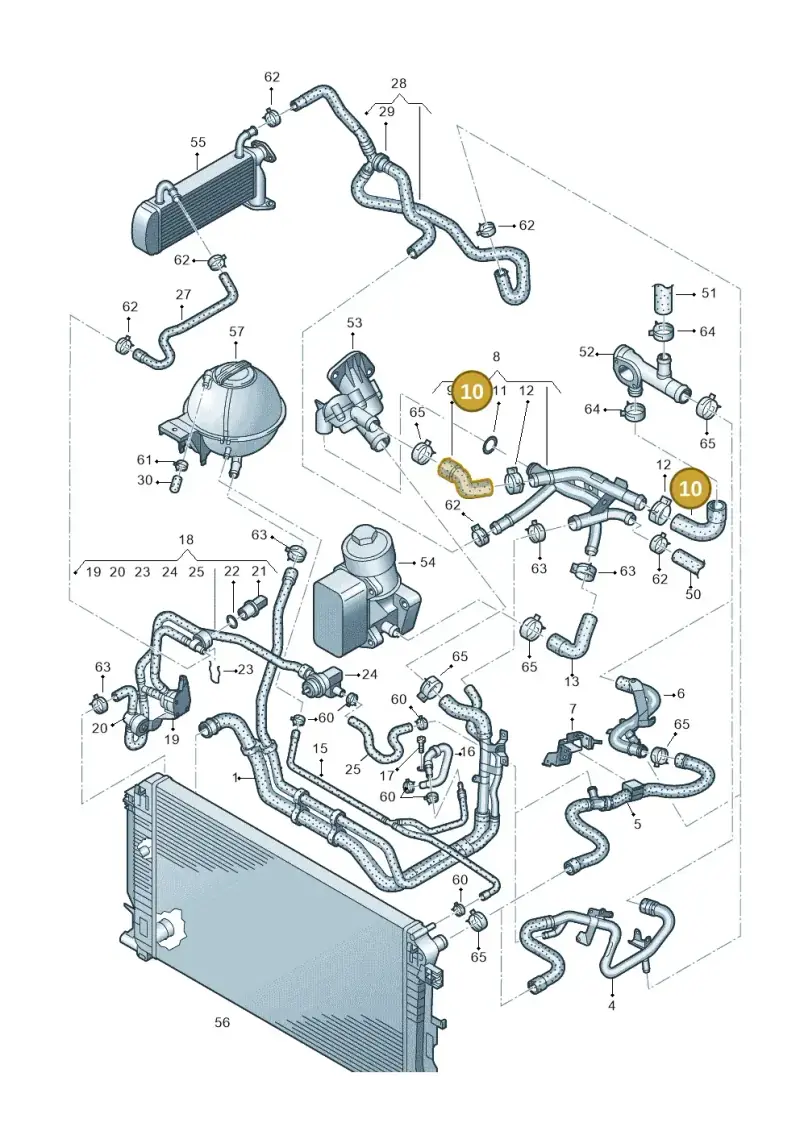 03L121063H — Volkswagen Crafter 35 panel (2011-2016) diagram 722121400, position 10