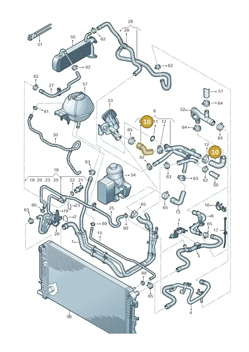 03L121063H — Volkswagen Crafter 35 panel (2011-2016) diagram 722121450, position 10