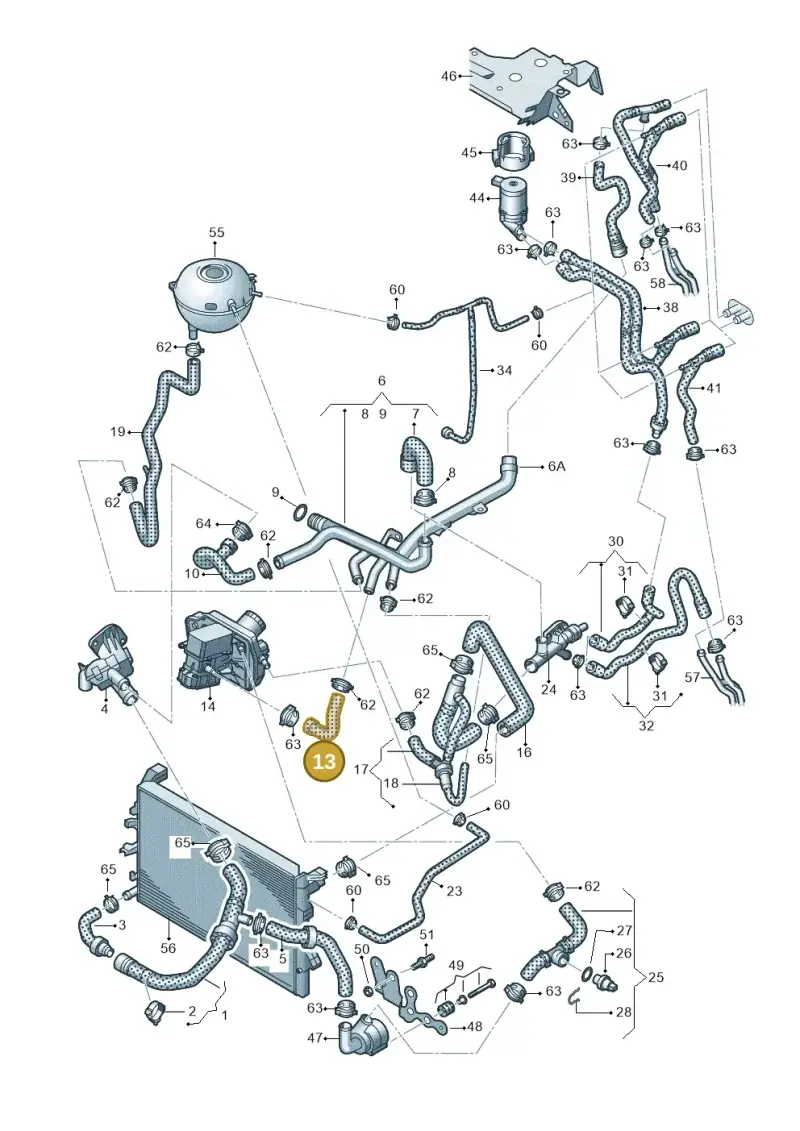 03L121096D — Volkswagen Transp. caravelle (2011-2015) diagram 679121410, position 13