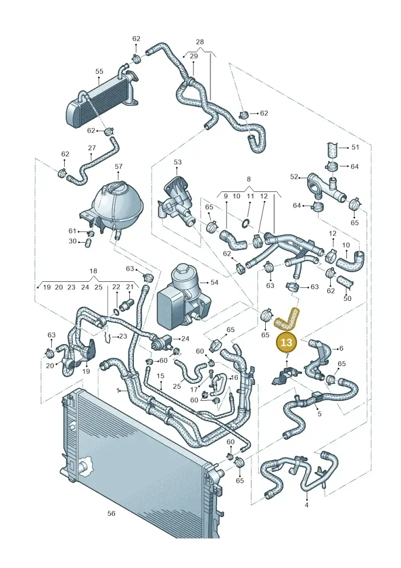 03L121096D — Volkswagen Crafter 35 panel (2011-2016) diagram 722121400, position 13
