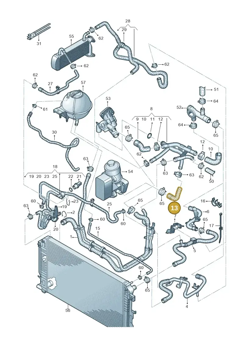 03L121096D — Volkswagen Crafter 35 panel (2011-2016) diagram 722121450, position 13
