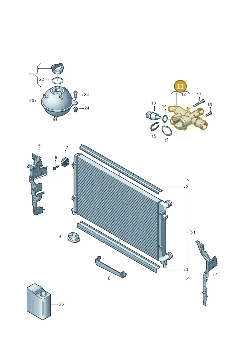 03L121132AA — Volkswagen Caddy kombi (2015-2020) diagram 866121770, position 11