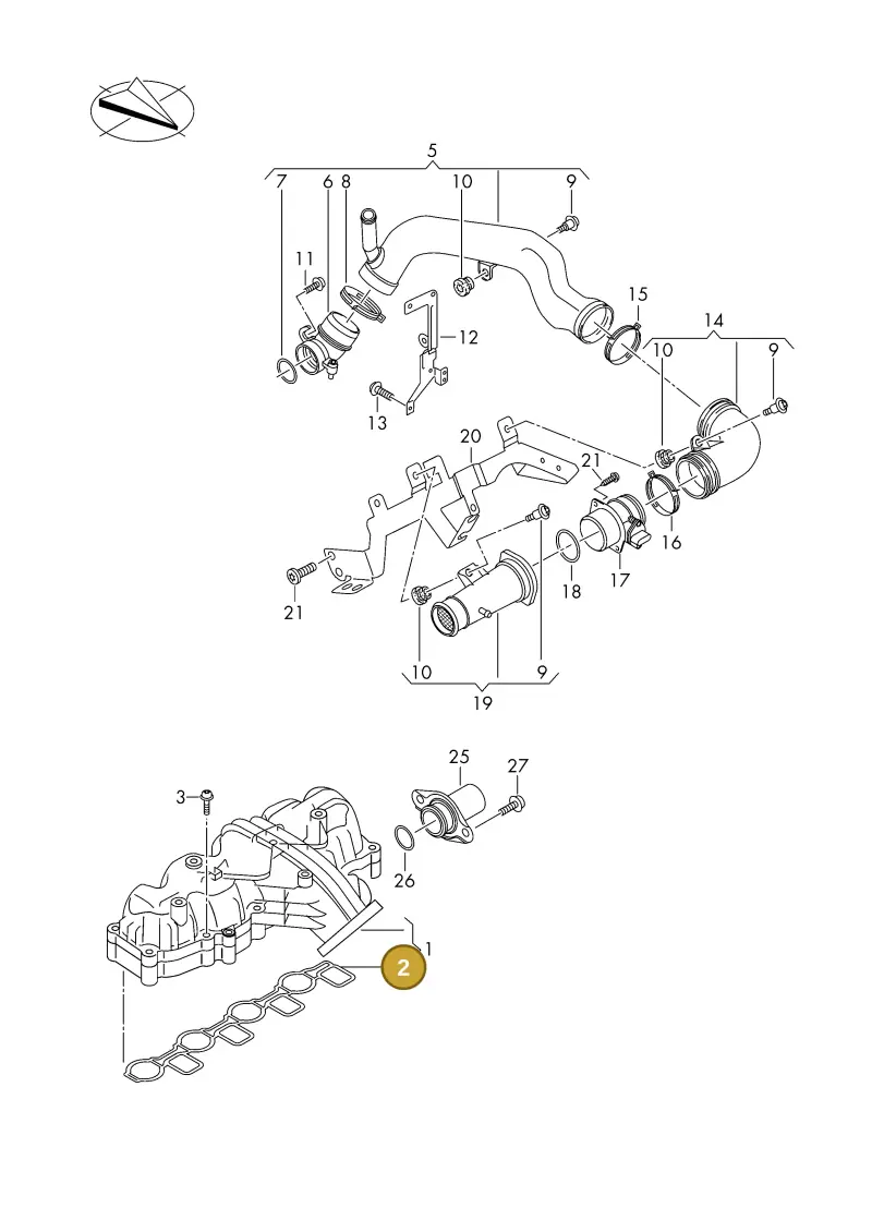 03L129717L — Volkswagen DIES.-IND.-MOT.1,9>2,0 08> (2007-) diagram 425129270, position 2