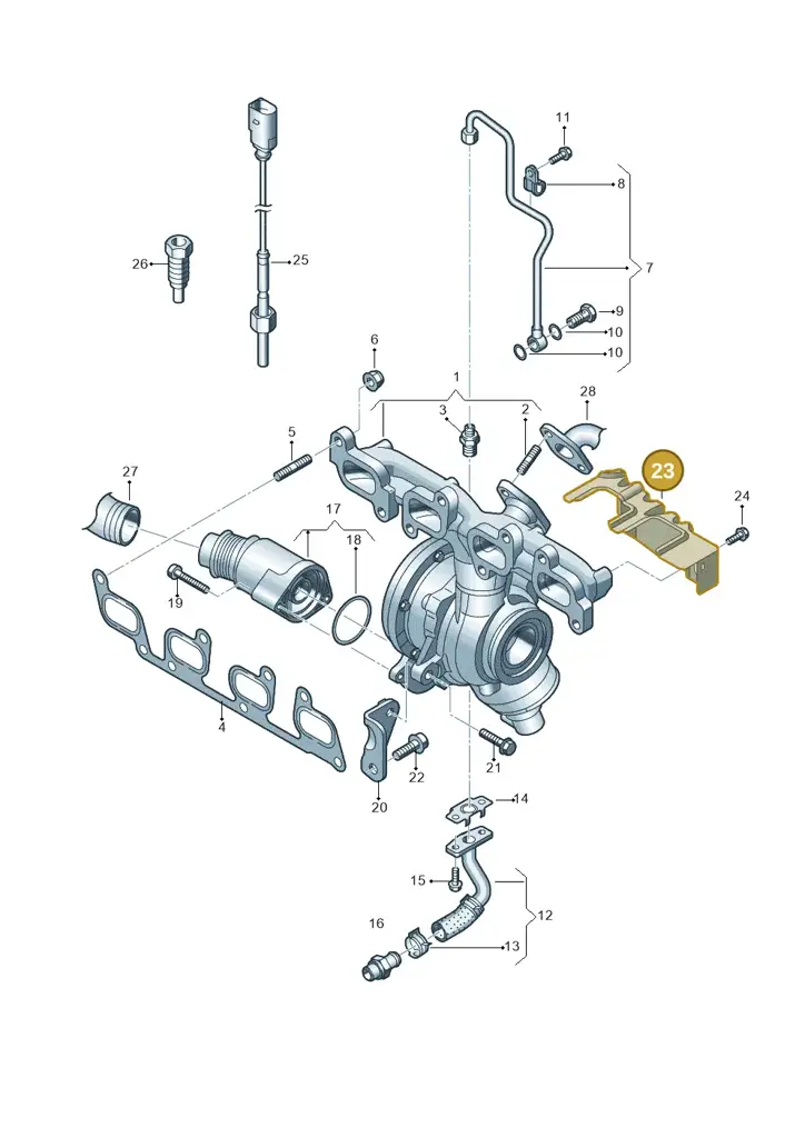 03L129969AD — Volkswagen Caravelle (2015-2019) diagram 861145600, position 23