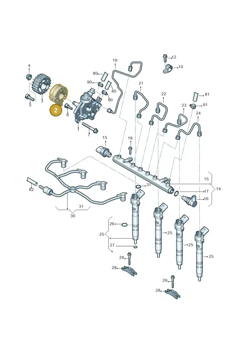 03L130227 — Volkswagen Amarok twin cab (2022-) diagram 683130450, position 2