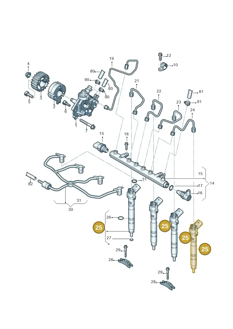 03L130277Q — Volkswagen Amarok twin cab (2022-) diagram 683130450, position 25