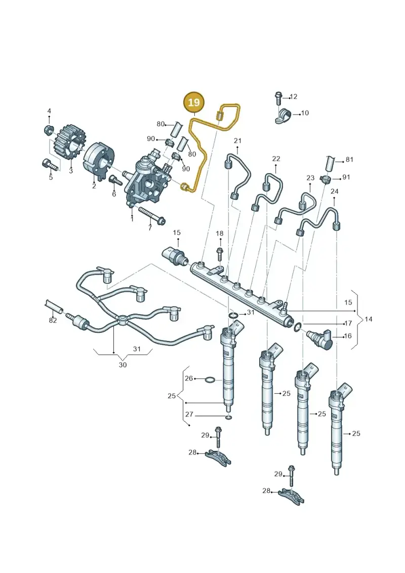 03L130321Q — Volkswagen Amarok twin cab (2022-) diagram 683130450, position 19