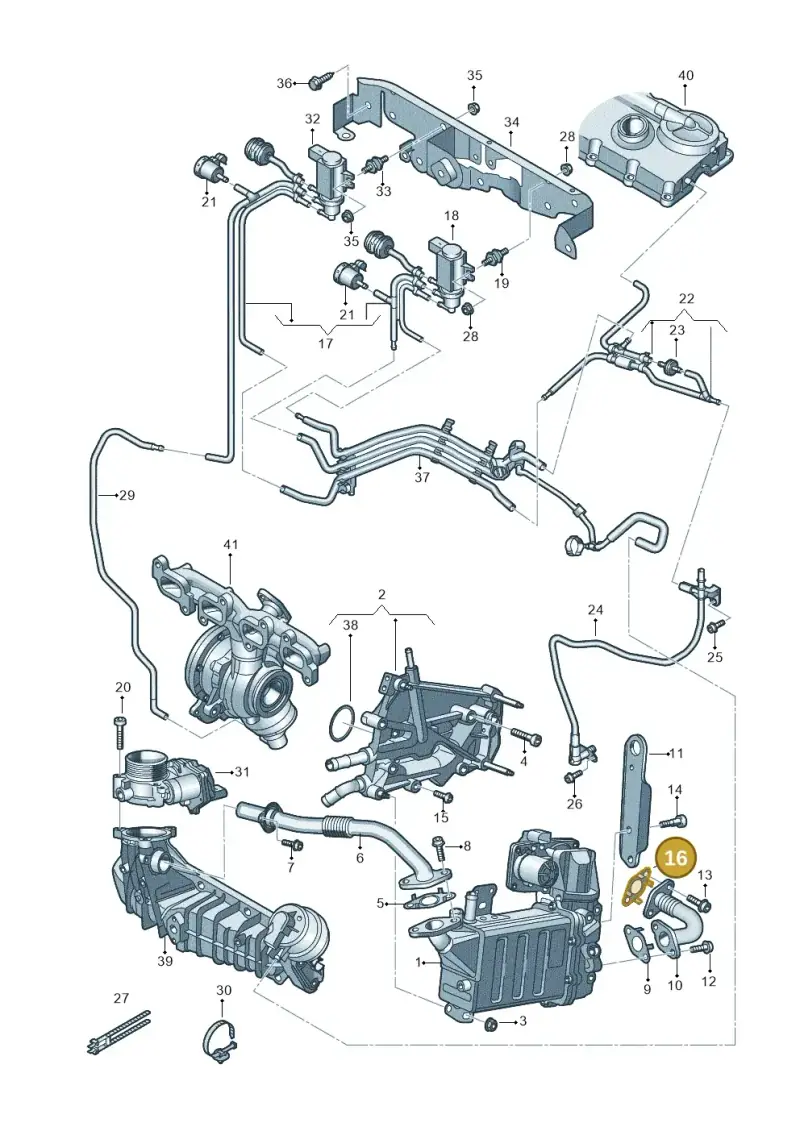03L131547P — Volkswagen MAN TGE 55 (2016-2021) diagram 806131500, position 16