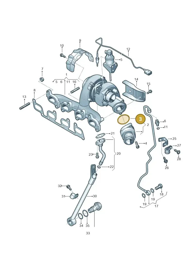 03L145117 — Volkswagen Caddy kombi (2015-2020) diagram 866145660, position 3