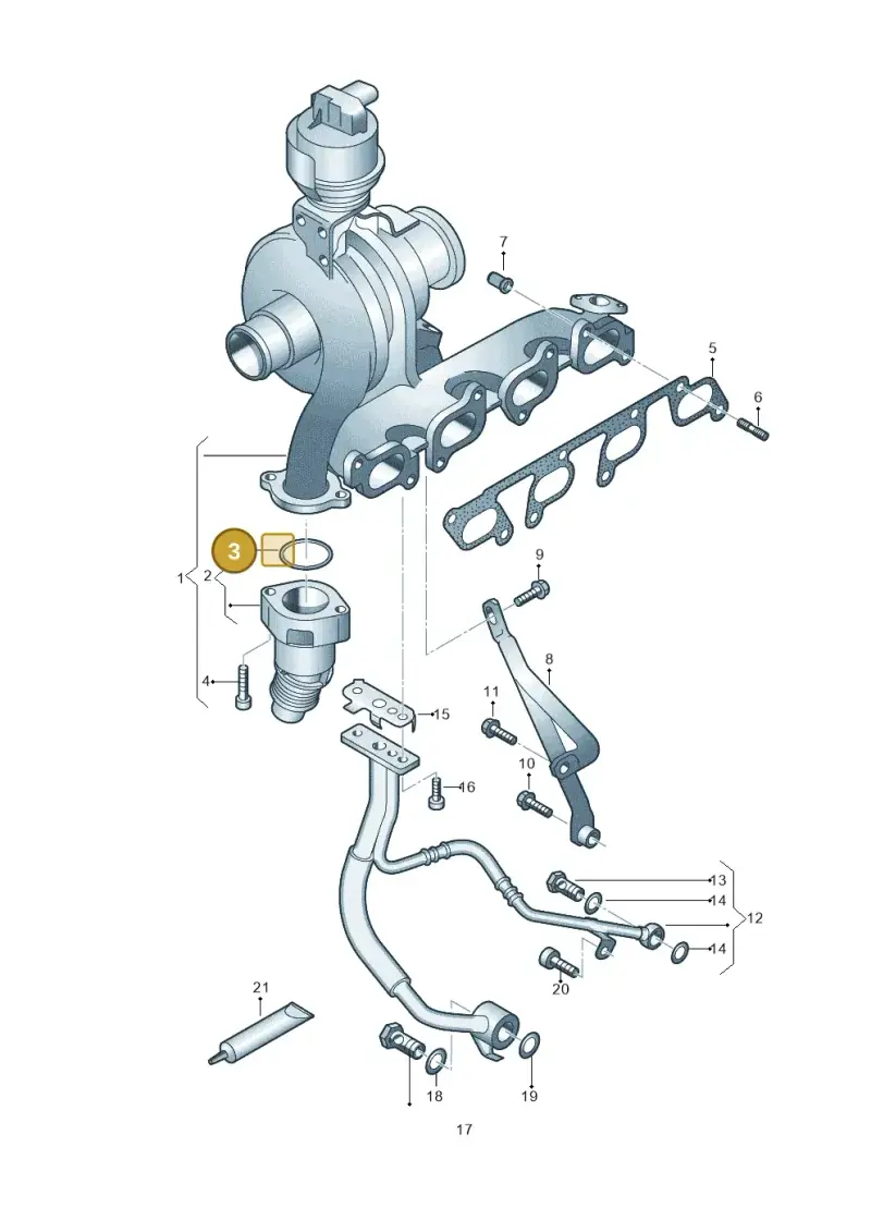 03L145117 — Volkswagen Amarok twin cab (2022-) diagram 894145000, position 3