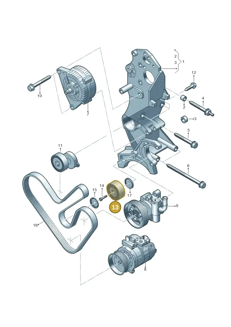 03L145276C — Volkswagen Caravelle (2015-2019) diagram 679903400, position 13