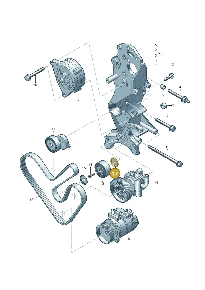 03L145292 — Volkswagen Caravelle (2015-2019) diagram 679903400, position 17