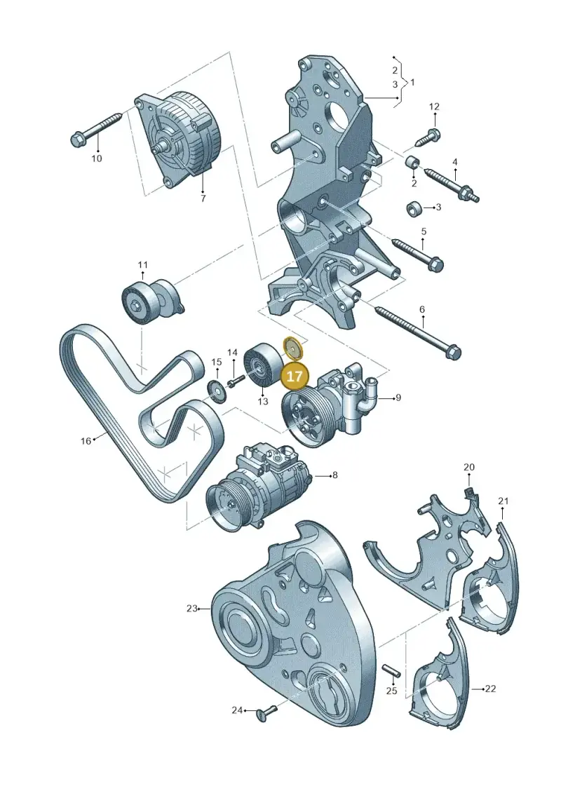 03L145292 — Volkswagen Amarok twin cab (2022-) diagram 749903600, position 17
