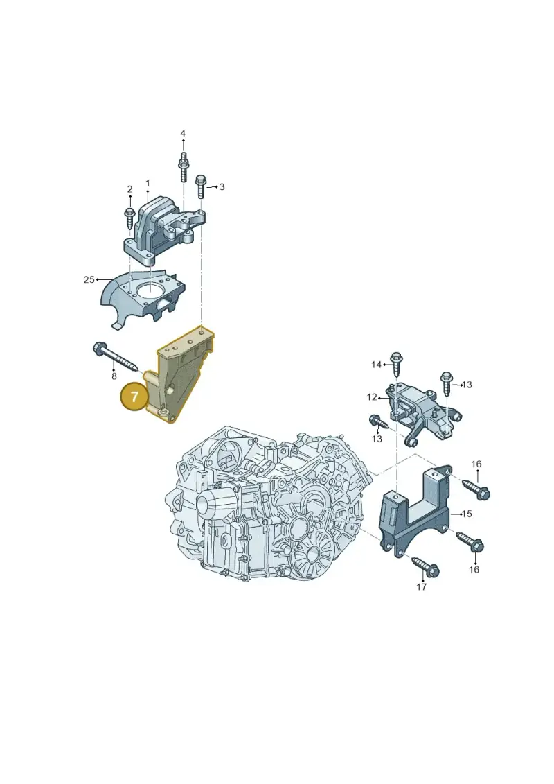03L199207C — Volkswagen Ameo 1,0 (2016-2020) diagram 883199300, position 7