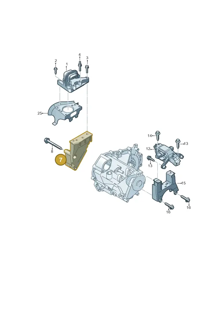 03L199207C — Volkswagen Ameo 1,0 (2016-2020) diagram 883199250, position 7