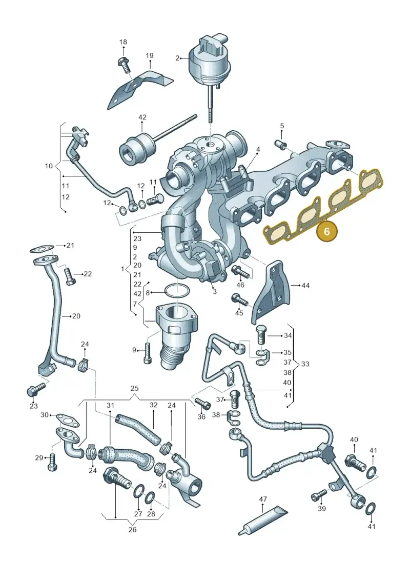 03L253039H — Volkswagen Amarok twin cab (2022-) diagram 683145650, position 6