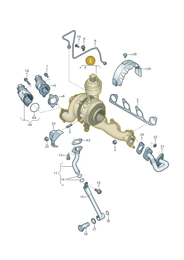 03L253056 — Volkswagen New beetle (2011-2016) diagram 634145600, position 1