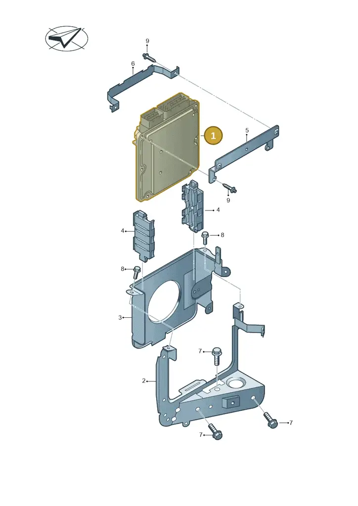 03L906012AA — Volkswagen Amarok twin cab (2012-2016) diagram 683906200, position 1