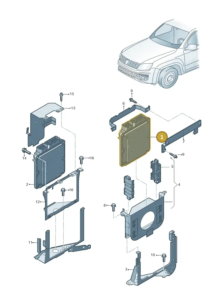 03L906012ET2HA — Volkswagen Amarok twin cab (2016-2022) diagram 894906220, position 1
