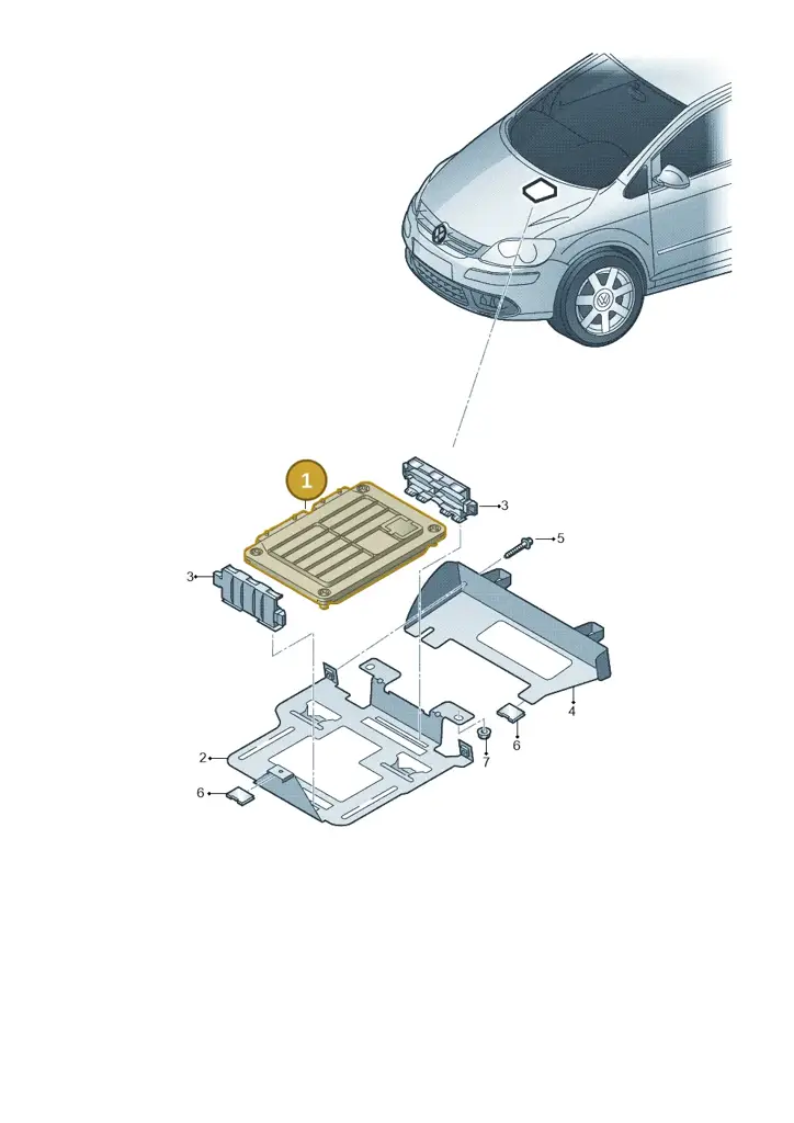 03L906018AM — Volkswagen Golf Plus (2011-2014) diagram 730906200, position 1
