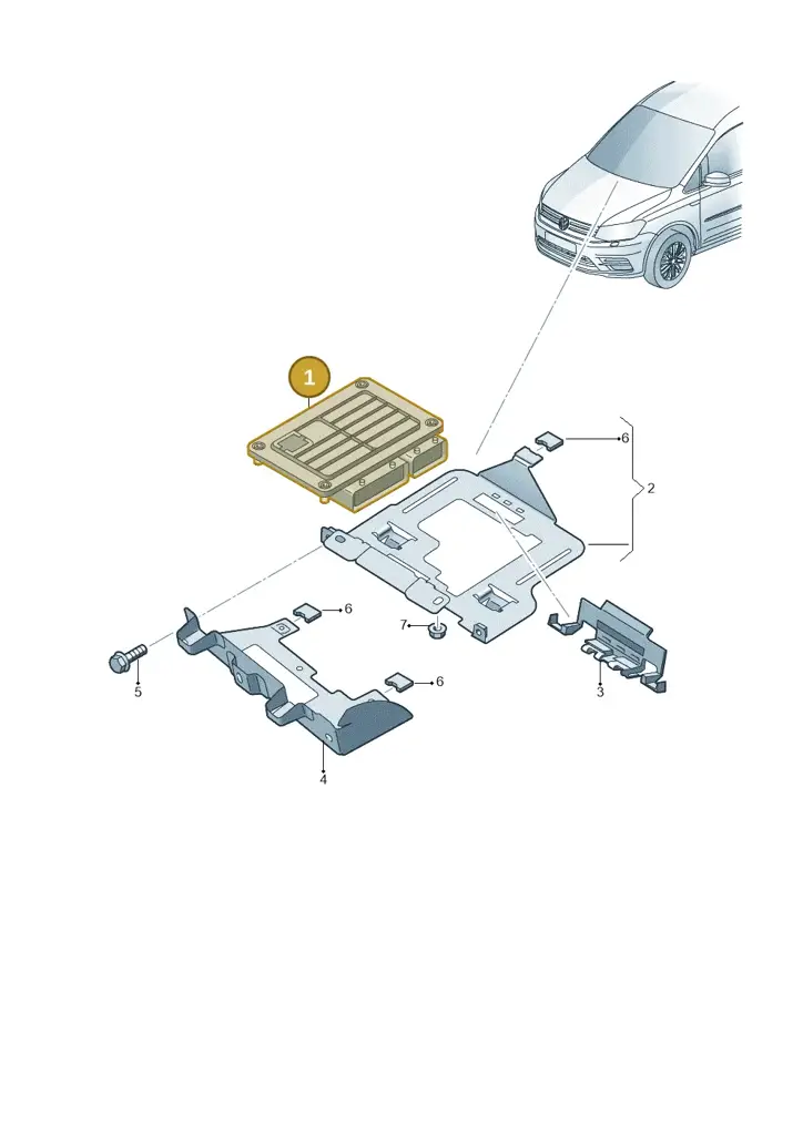 03L906018DC2KC — Volkswagen Caddy kombi (2015-2020) diagram 866906200, position 1